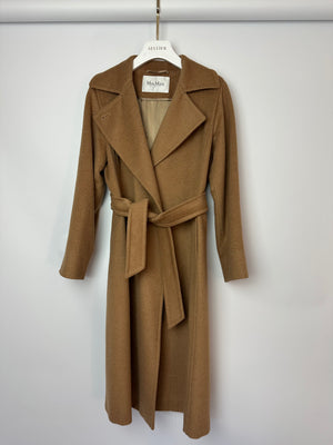 Max Mara Camel Coat with Belt Detail Size IT 34 (UK 2)