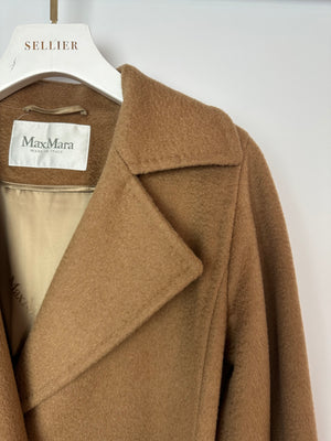 Max Mara Camel Coat with Belt Detail Size IT 34 (UK 2)