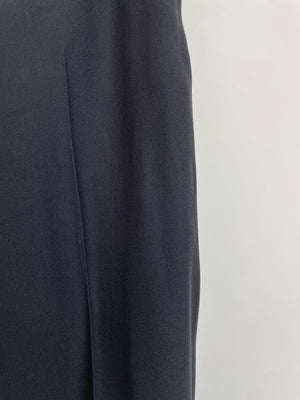 Alexander McQueen Black Tailored Blazer Jacket and Matching Trousers Set with Metallic Embroidery Detail Size IT 36 (UK 4)
