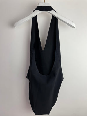 Saint Laurent Black Halter Neck Bodysuit Size FR 36 (UK 8)