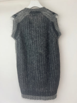 Prada Mohair Grey Long Vest IT 38 (UK 6)