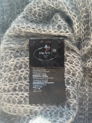 Prada Mohair Grey Long Vest IT 38 (UK 6)