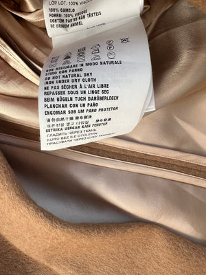 Miu Miu Camel Blazer with Silk Frayed Interior Lining Details IT 38 (UK 6)