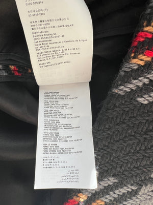 Miu Miu Grey, Black, Red, Camel Check Tweed Button Down Coat IT 38 (UK 6)