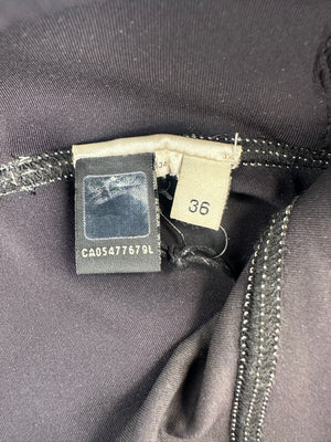 Fendi Black Legging with Logo Pattern IT 36 (UK 4)