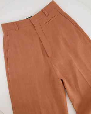 Jacquemus "L'amour" Brique Cropped Jacket and Trouser Set Size FR 34 (UK 6)