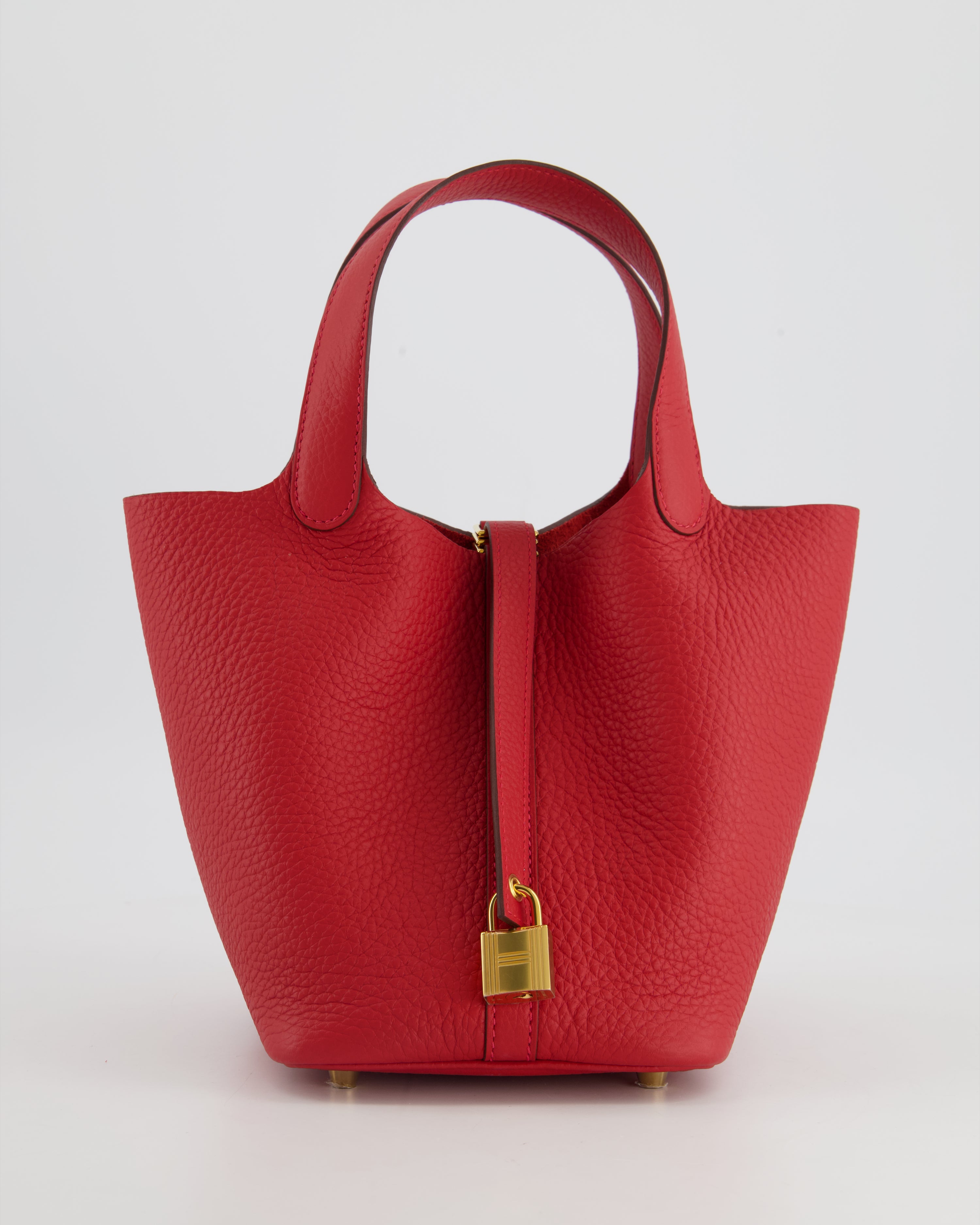 Women :: Bags :: Hermès Picotin 18 Orange with Gold Hardware - The Real  Luxury