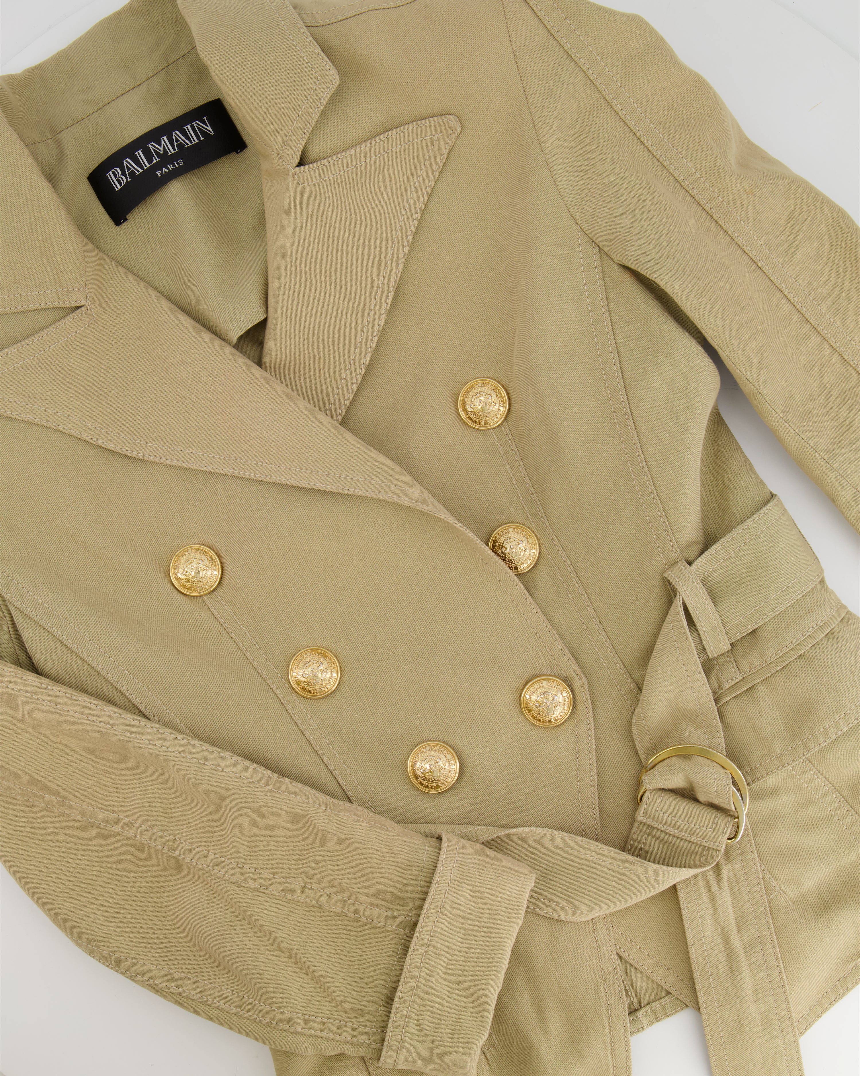 Louis Vuitton, Jackets & Coats, Louis Vuitton Belted Coat With Gold  Buttons