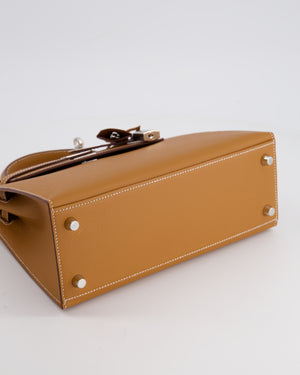 Hermès Kelly Bag 25 Sellier in Gold Epsom Leather with Palladium Hardware