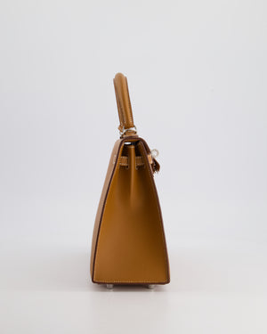 Hermès Kelly Bag 25 Sellier in Gold Epsom Leather with Palladium Hardware