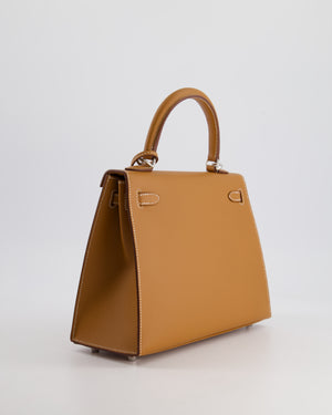 Hermès Kelly Bag 25 Sellier in Gold Epsom Leather with Palladium Hardware