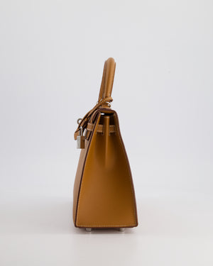 Hermès Kelly Bag 25 Sellier in Gold Epsom Leather with Palladium Hardware