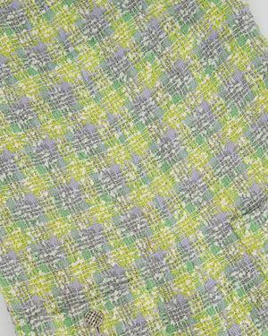 Chanel Yellow, Green Pink Boucle Tweed Shift Dress FR 36 (UK 8)