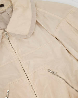 Louis Vuitton Powder Pink Windbreaker with Rounded Collar and Rushed Hem Size FR 38 (UK 10)