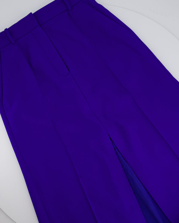 Alexander Mcqueen Blue Electric Midi Skirt Size IT 42 (UK 10)