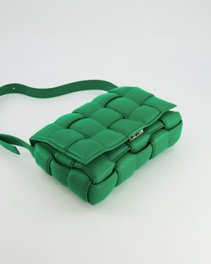 *FIRE PRICE* Bottega Veneta Parakeet Green Padded Cassette Bag with Silver Hardware RRP £3,230