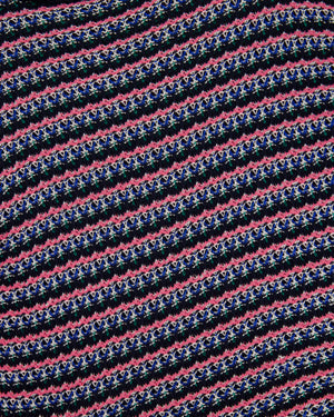 *FIRE PRICE* Chanel Pink, Black Metallic Green Mid-Sleeve Top FR 38 (UK 10)