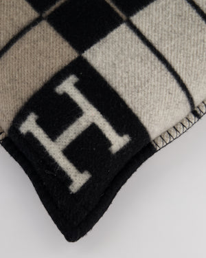 Hermès Avalon III Small Pillow in Écru, Gris Foncé RRP £650