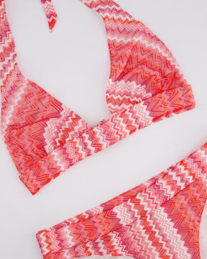Missoni Pink & Red Zig Zag Bikini Set Size IT 36 (UK 4)