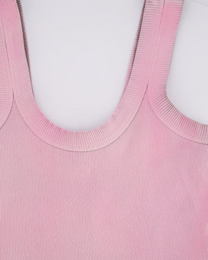 Alexander Wang Washed Pink Tank Dress with Logo Detail Size M (UK 10)