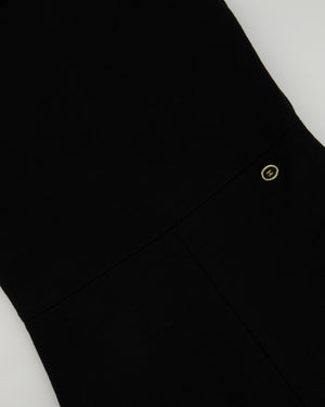 Chanel 20A Black Wool CC Logo Jumpsuit Detail FR 36 (UK 8) RRP £2100