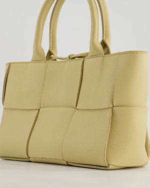 *HOT* Bottega Veneta Beige Small Intrecciato Arco Bag in Calfskin Leather with Pouch