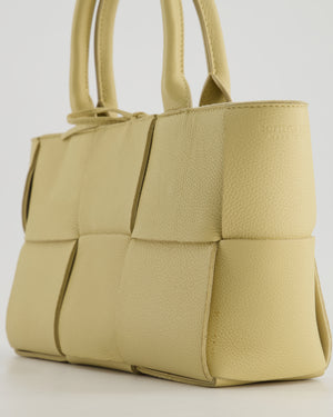 *HOT* Bottega Veneta Beige Small Intrecciato Arco Bag in Calfskin Leather with Pouch