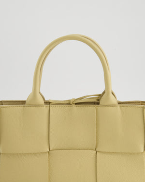 *HOT* Bottega Veneta Beige Small Intrecciato Arco Bag in Calfskin Leather with Pouch