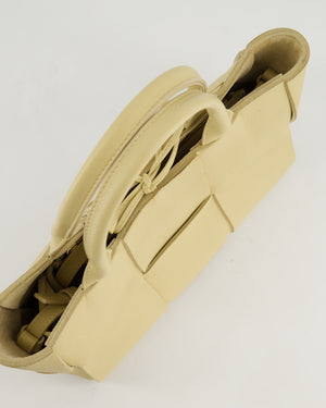 *HOT* Bottega Veneta Beige Small Intrecciato Arco Bag in Calfskin Leather with Pouch