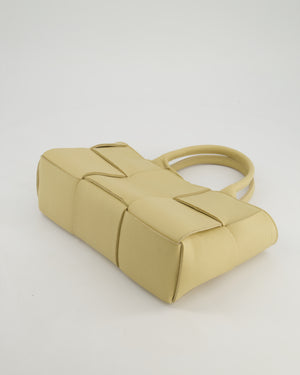 *HOT* Bottega Veneta Beige Small Intrecciato Arco Bag in Calfskin Leather with Pouch