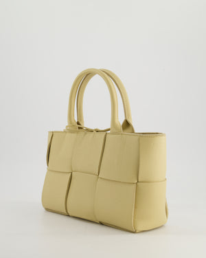 *HOT* Bottega Veneta Beige Small Intrecciato Arco Bag in Calfskin Leather with Pouch