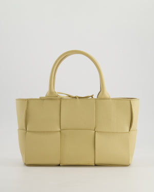 *HOT* Bottega Veneta Beige Small Intrecciato Arco Bag in Calfskin Leather with Pouch