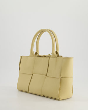 *HOT* Bottega Veneta Beige Small Intrecciato Arco Bag in Calfskin Leather with Pouch
