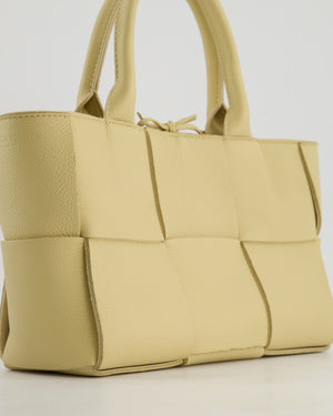*HOT* Bottega Veneta Beige Small Intrecciato Arco Bag in Calfskin Leather with Pouch