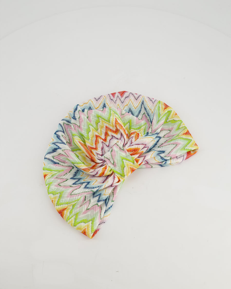 Missoni Multi Colour Twist Front Hat Size O/S