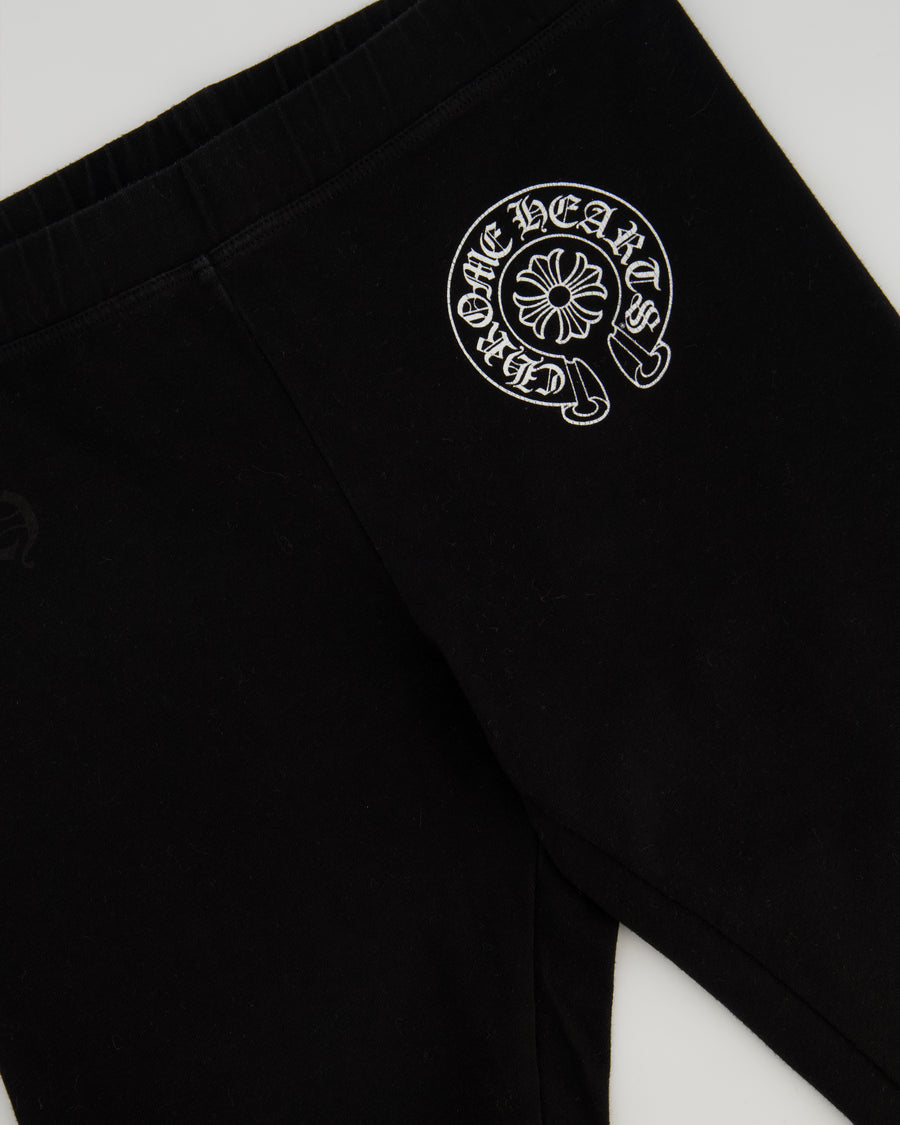 Chrome Hearts Black Logo Print Leggins Size FR 34 (UK 6)