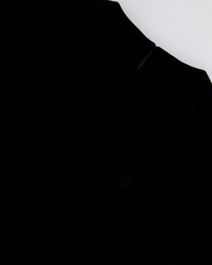 Saint Laurent Black Velvet Short-Sleeve Mini Dress Size FR 34 (UK 6)