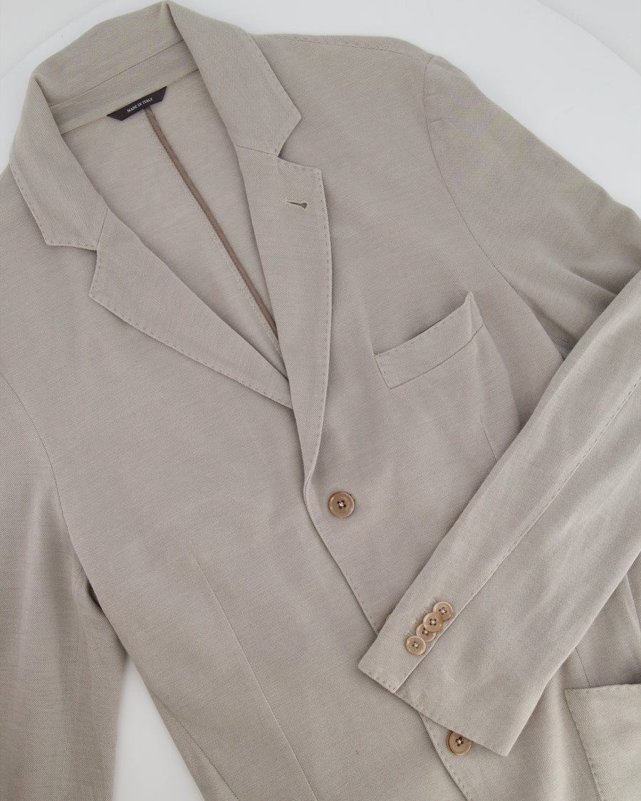 Loro Piana Menswear Grey Light Blazer Jacket Size IT 50 (UK 40)