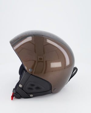 Fendi Brown and Black FF Logo Ski Helmet Size S/M RRP £1,050