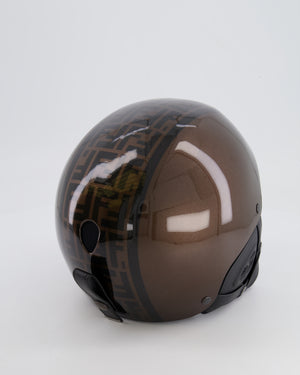 Fendi Brown and Black FF Logo Ski Helmet Size S/M RRP £1,050