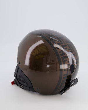 Fendi Brown and Black FF Logo Ski Helmet Size S/M RRP £1,050