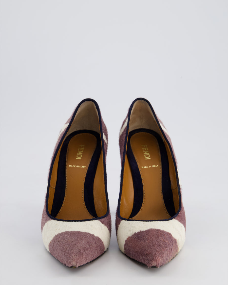 Fendi Ponyhair Zebra Print Heels Size 38