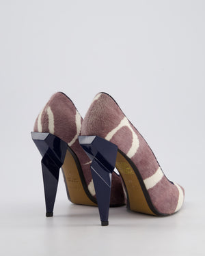 Fendi Ponyhair Zebra Print Heels Size 38
