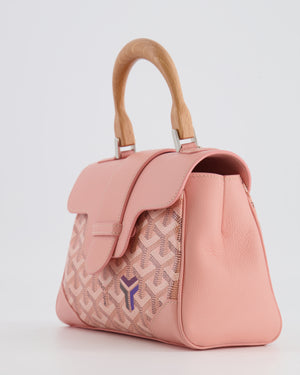 *RARE* Goyard Powder Pink Goyardine Mini Saigon Souple Bag with Silver Hardware