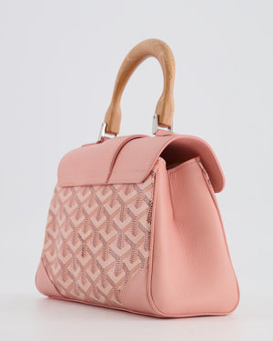 *RARE* Goyard Powder Pink Goyardine Mini Saigon Souple Bag with Silver Hardware