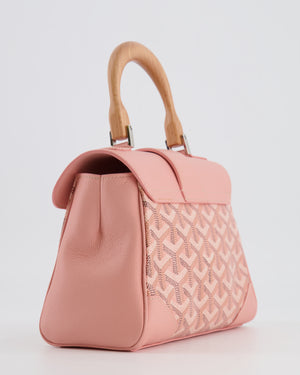 *RARE* Goyard Powder Pink Goyardine Mini Saigon Souple Bag with Silver Hardware