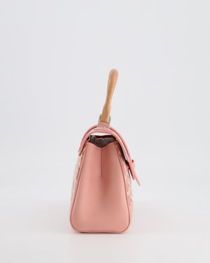 *RARE* Goyard Powder Pink Goyardine Mini Saigon Souple Bag with Silver Hardware