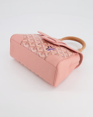 *RARE* Goyard Powder Pink Goyardine Mini Saigon Souple Bag with Silver Hardware