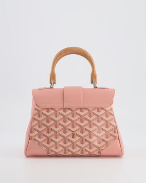 *RARE* Goyard Powder Pink Goyardine Mini Saigon Souple Bag with Silver Hardware