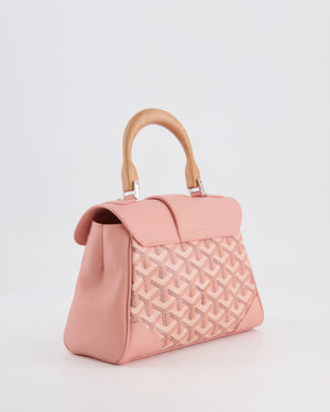 *RARE* Goyard Powder Pink Goyardine Mini Saigon Souple Bag with Silver Hardware
